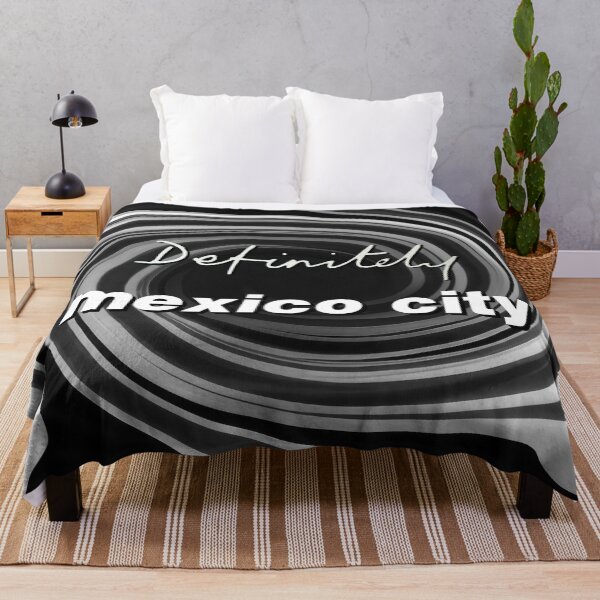 Item preview, Black and White Mexico City Oasis swirl designed and sold by BritTops.