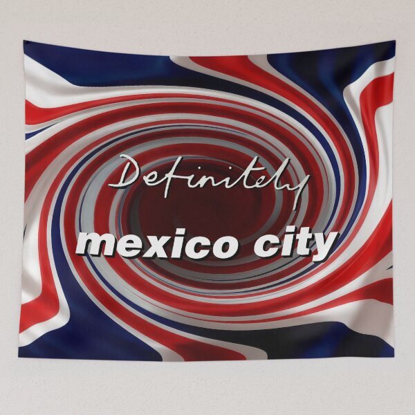 Item preview, Red White and Blue Mexico City Oasis swirl designed and sold by BritTops.