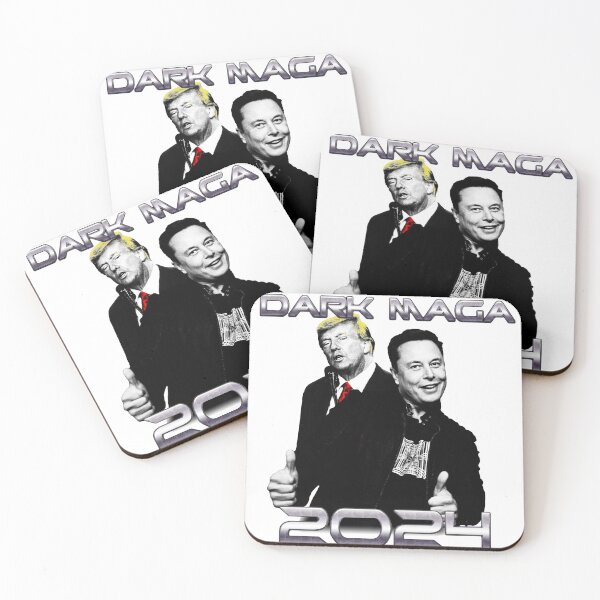 Item preview, Dark Maga Elon and Trump designed and sold by RWBTruth.