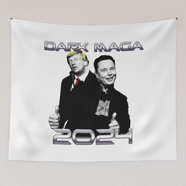 Item preview, Dark Maga Elon and Trump designed and sold by RWBTruth.