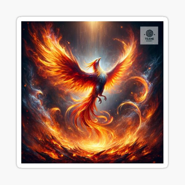 Item preview, Phoenix Rising - Symbol of Rebirth and Transformation designed and sold by Te-Ane.