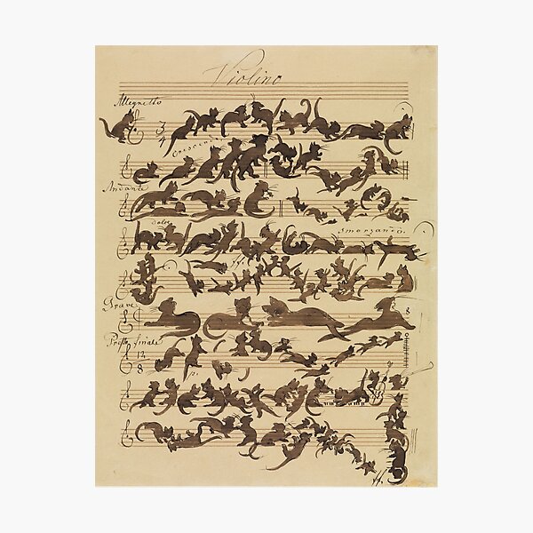 Item preview, Moritz von Schwind - Cat Symphony designed and sold by softbluehum.