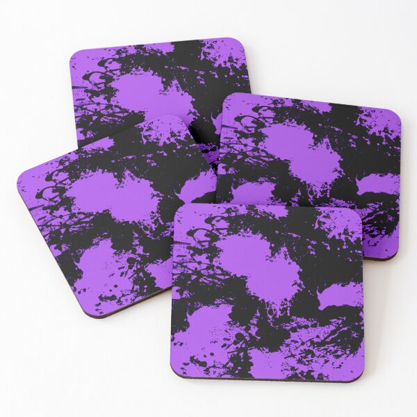 Item preview, Abstract Paint Splatter Purple and Black designed and sold by Jessica Erin.