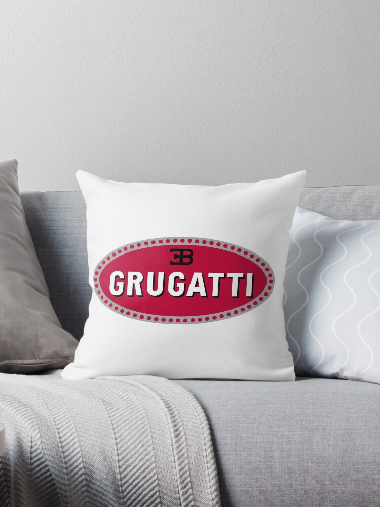 Coussin « Grugatti Logo », par Grugatti | Redbubble