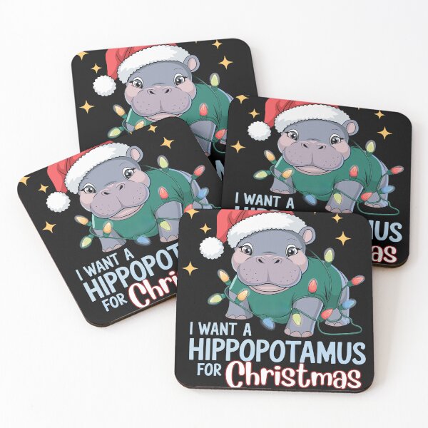 Item preview, I Want A Hippopotamus For Christmas Baby Hippo designed and sold by BeansHotTees.