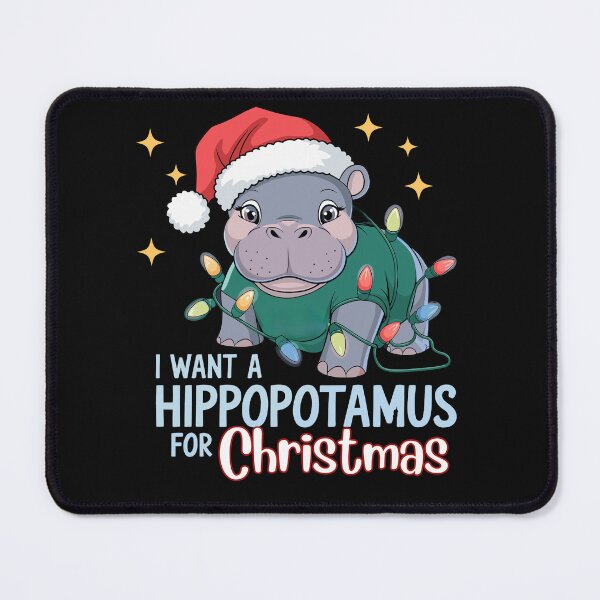 Item preview, I Want A Hippopotamus For Christmas Baby Hippo designed and sold by BeansHotTees.