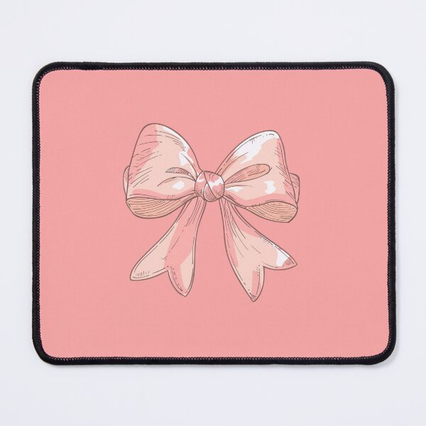 Item preview, Coquette Pastel Pink Bow Ribbon Drawing designed and sold by Dollette Heaven.