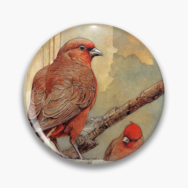 Item preview, Red Bird Window Shopping designed and sold by Alma Lee.