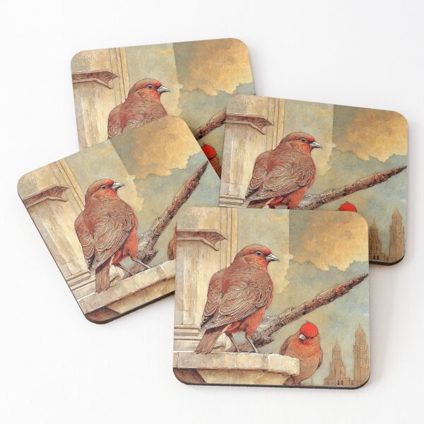 Item preview, Red Bird Window Shopping designed and sold by Alma Lee.