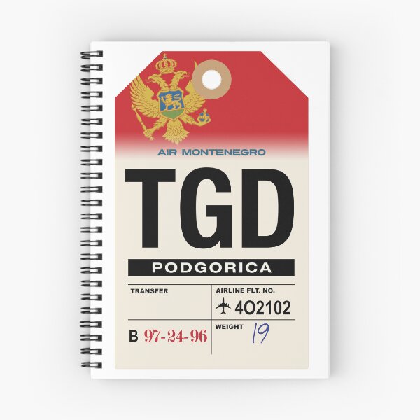 Item preview, Podgorica (TGD) Montenegro Airline Luggage Tag designed and sold by travelwitheric.