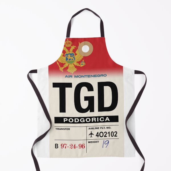 Item preview, Podgorica (TGD) Montenegro Airline Luggage Tag designed and sold by travelwitheric.