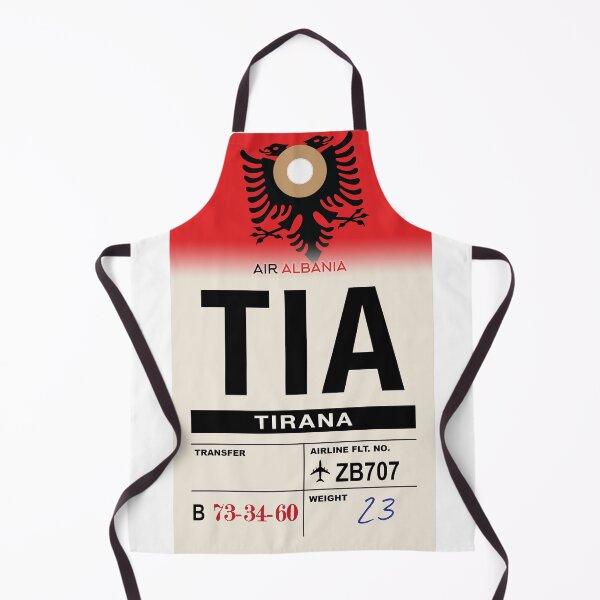 Item preview, Tirana (TIA) Albania Airline Luggage Tag designed and sold by travelwitheric.