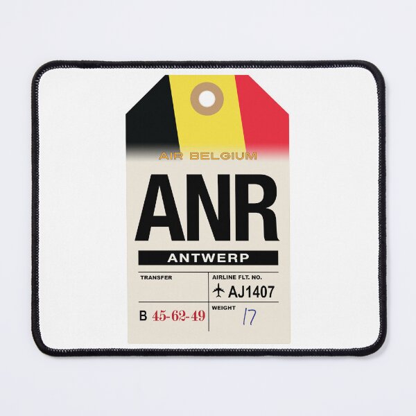 Item preview, Antwerp (ANR) Belgium Airline Luggage Tag designed and sold by travelwitheric.