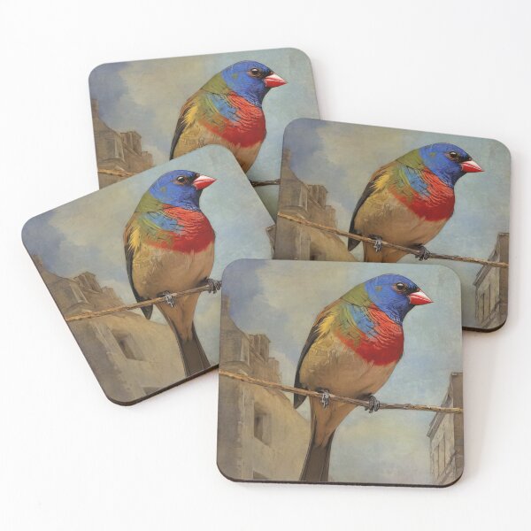 Item preview, Painted Bunting on city watch designed and sold by Alma Lee.