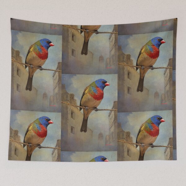 Item preview, Painted Bunting on city watch designed and sold by Alma Lee.