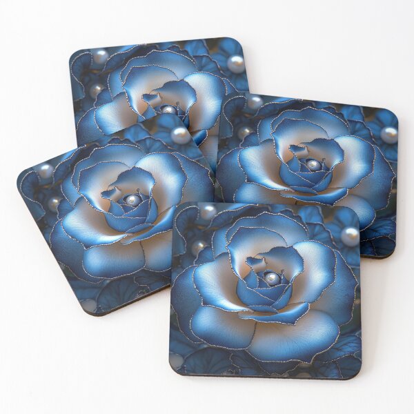 Item preview, Royal Blue Rose with Pearls and Jewels designed and sold by regalaibylondon.
