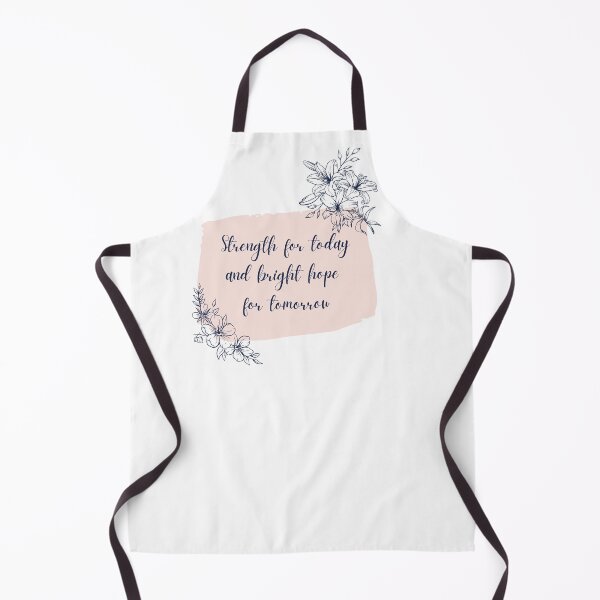 Item preview, Strength and Hope for Today and Tomorrow Floral Script designed and sold by MochaMeli.