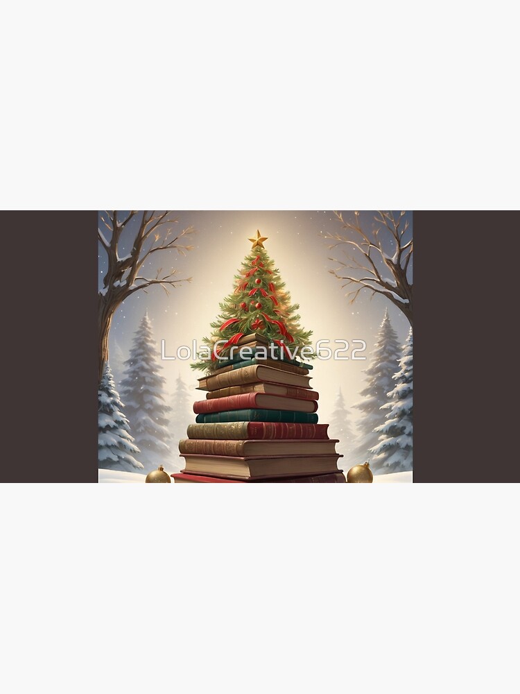Thumbnail 5 of 5, Mouse Pad, Christmas Tree Books✨ designed and sold by LolaCreative622.