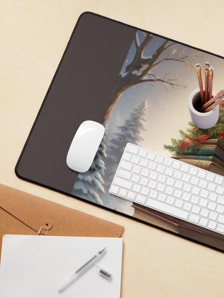 Thumbnail 3 of 5, Mouse Pad, Christmas Tree Books✨ designed and sold by LolaCreative622.