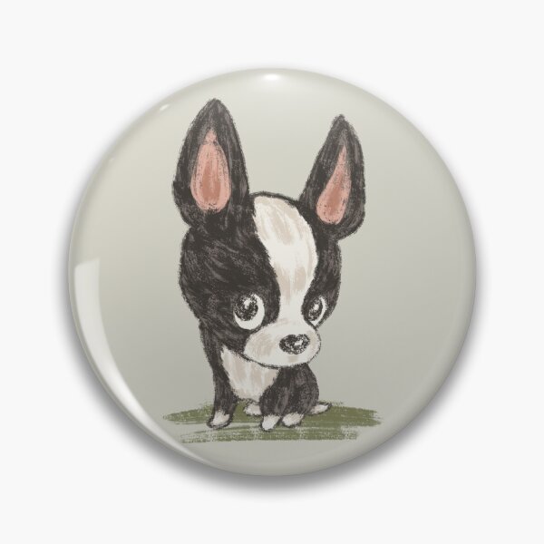 Item preview, Boston terrier staring sideways designed and sold by Toru Sanogawa.
