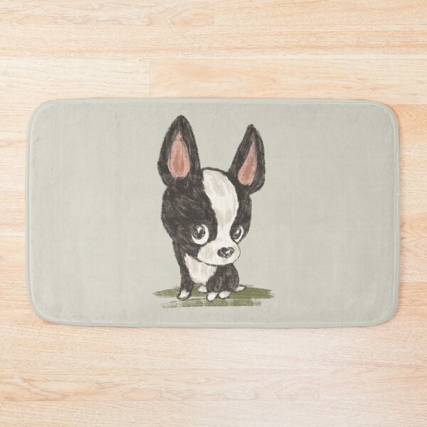 Item preview, Boston terrier staring sideways designed and sold by Toru Sanogawa.
