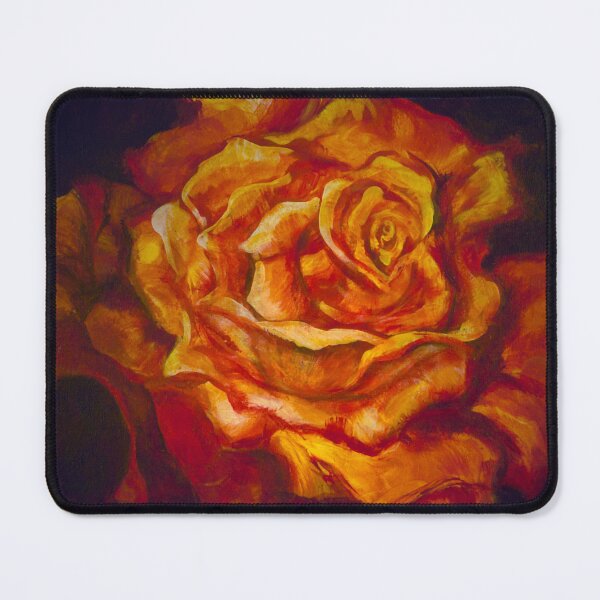 Item preview, Fiery Rose Artist's Painting designed and sold by BrushAndPen.
