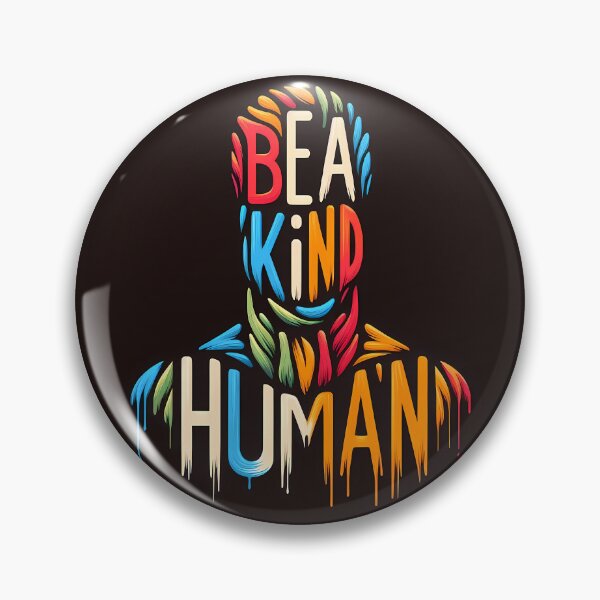 Item preview, be a kind human, typography designed and sold by maxmaj.