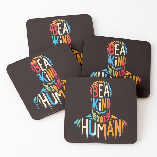 Item preview, be a kind human, typography designed and sold by maxmaj.