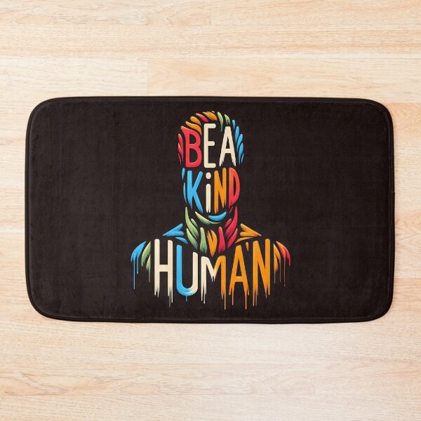 Item preview, be a kind human, typography designed and sold by maxmaj.