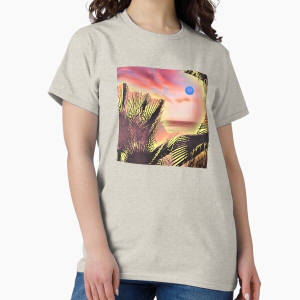 Blue Tropical Sunset Classic T-Shirt