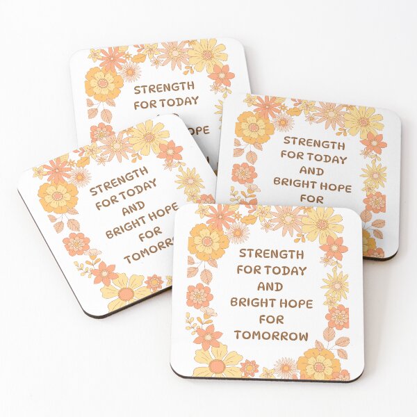 Item preview, Strength and Hope for Today and Tomorrow Floral Vintage designed and sold by MochaMeli.