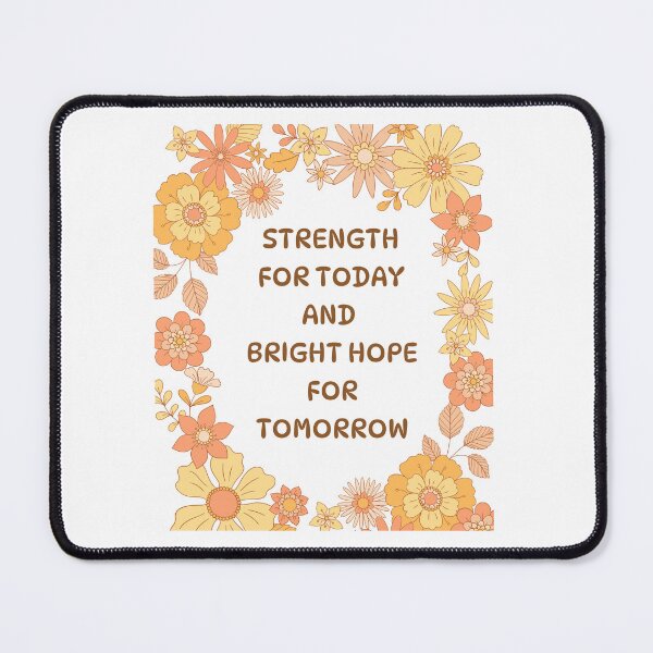 Item preview, Strength and Hope for Today and Tomorrow Floral Vintage designed and sold by MochaMeli.