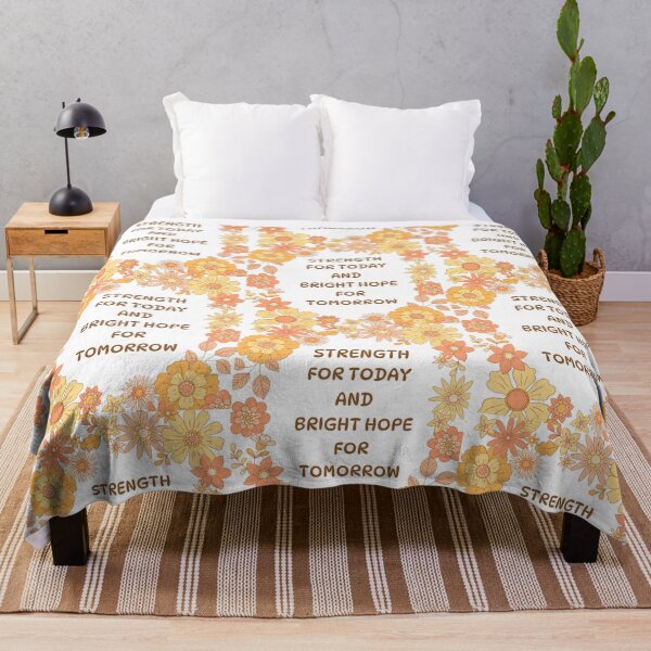 Item preview, Strength and Hope for Today and Tomorrow Floral Vintage designed and sold by MochaMeli.