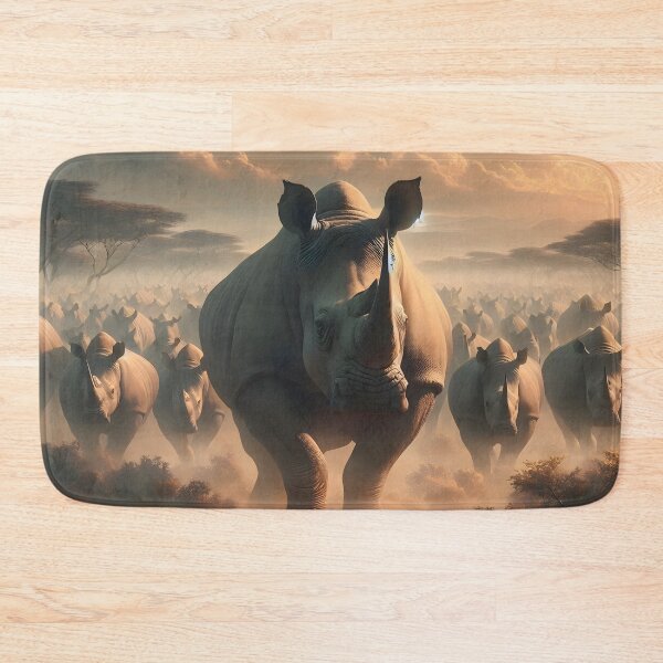 Item preview, Mighty Rhino Stampede Across the Savanna designed and sold by CitrineLinker.