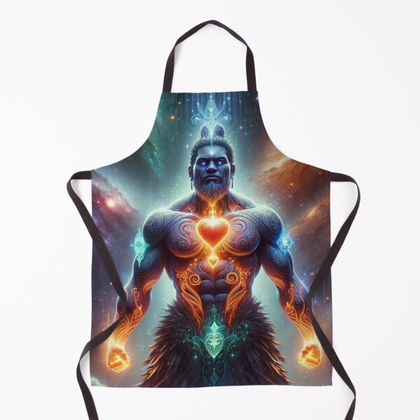 Item preview, Glowing Galactic Hero Cosmic Warrior Art Print designed and sold by CultDigHoriz.