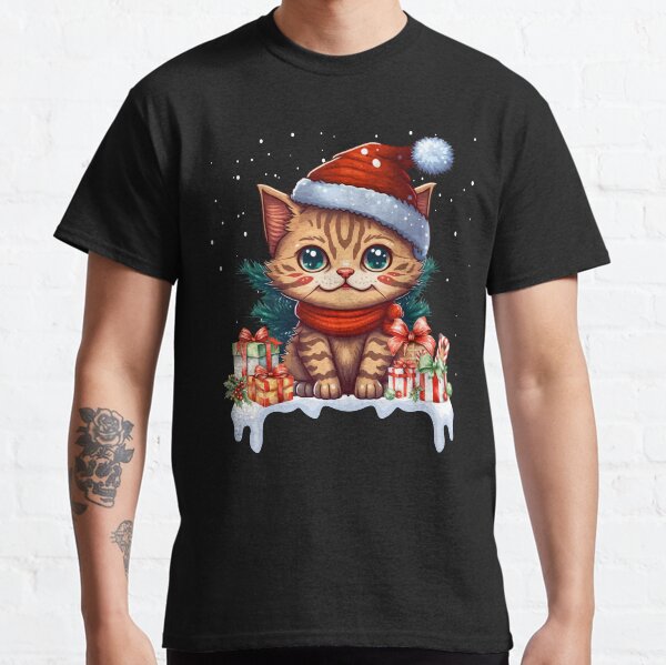Item preview, Funny Christmas Cute Santa Cat Lover  designed and sold by thebest-2studio.