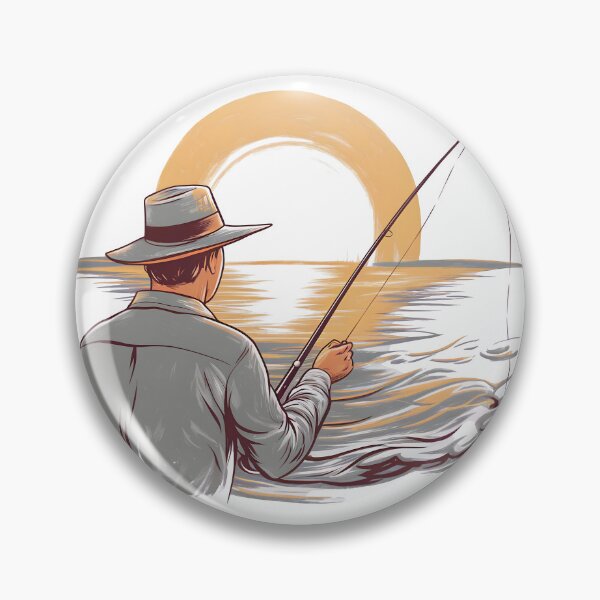 Item preview, A man, his rod, and the open sea designed and sold by CooperApe.