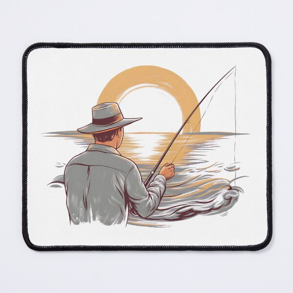 Item preview, A man, his rod, and the open sea designed and sold by CooperApe.