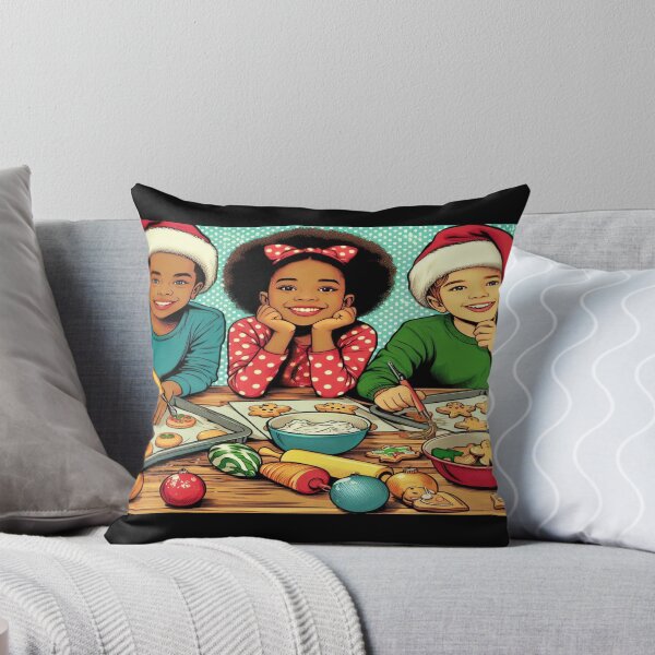 Item preview, cozy holiday feel Children cook Christmas Cookies ,RBCozyHolidays,CozyHolidays designed and sold by Expressions-Sel.