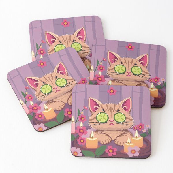 Item preview, Pixel Purrs and Spa Day Bliss designed and sold by NaturePixel.