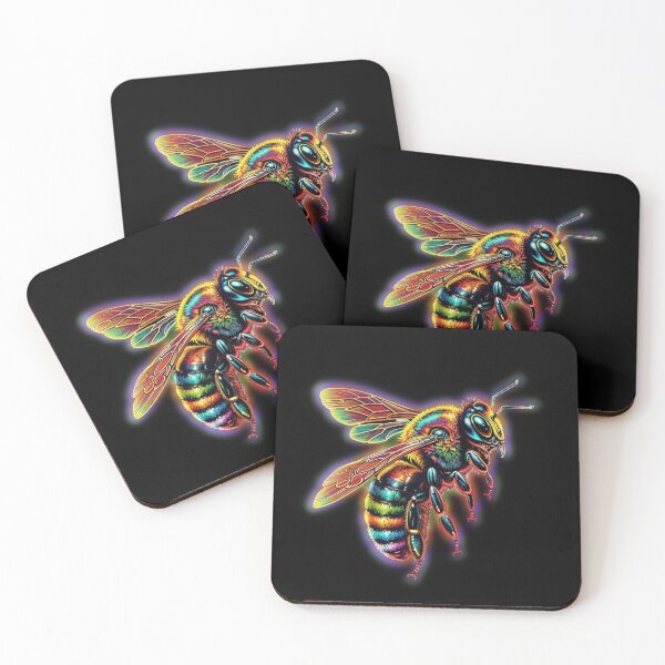 Item preview, Rainbow Bee designed and sold by LevonsCrazyArt.