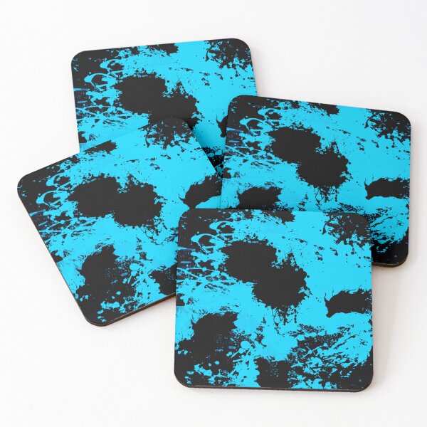 Item preview, Abstract Paint Splatter Light Blue and Black designed and sold by Jessica Erin.