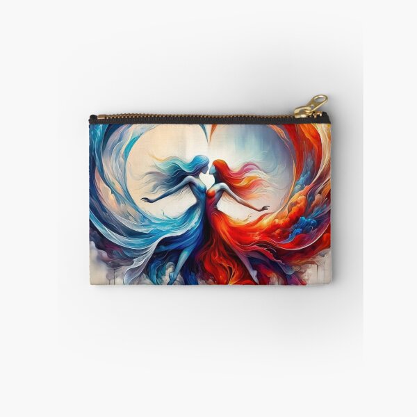 Item preview, Yin and Yang Fire and Water Elemental Print designed and sold by CultDigHoriz.