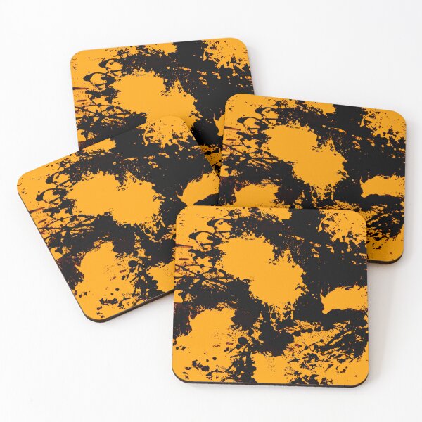 Item preview, Abstract Paint Splatter Orange and Black designed and sold by Jessica Erin.