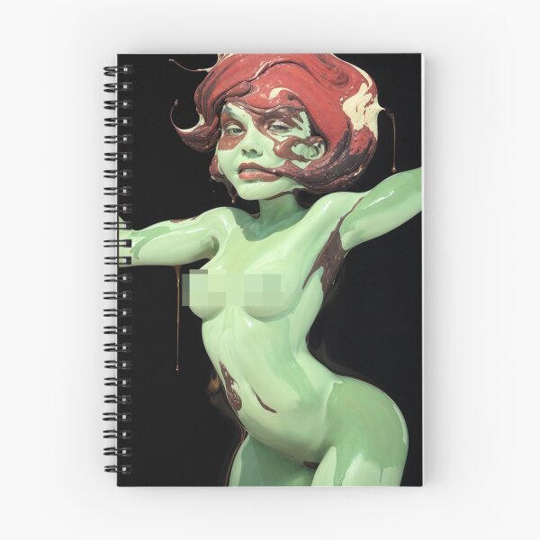 Item preview, Sasha blurred green sexy girl flat chest designed and sold by Dattorni-Store.