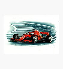 Ferrari SF71-H Sebastian Vettel Photographic Print