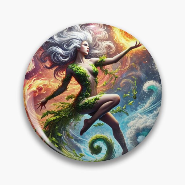 Item preview, Elemental Goddess Fantasy Art Print designed and sold by CultDigHoriz.