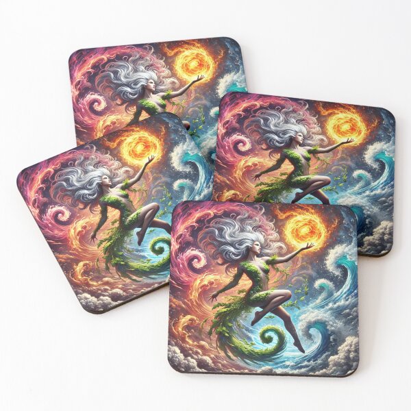 Item preview, Elemental Goddess Fantasy Art Print designed and sold by CultDigHoriz.