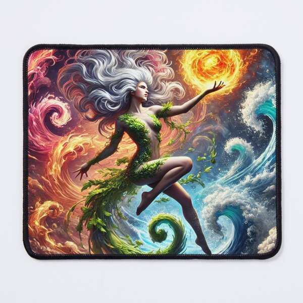 Item preview, Elemental Goddess Fantasy Art Print designed and sold by CultDigHoriz.