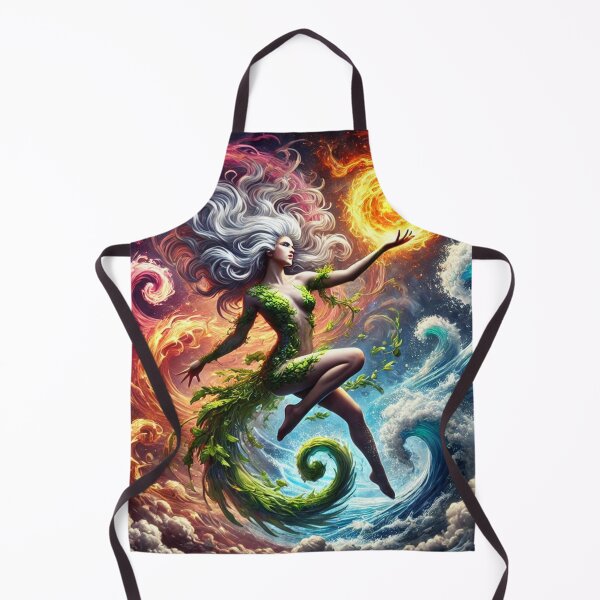 Item preview, Elemental Goddess Fantasy Art Print designed and sold by CultDigHoriz.